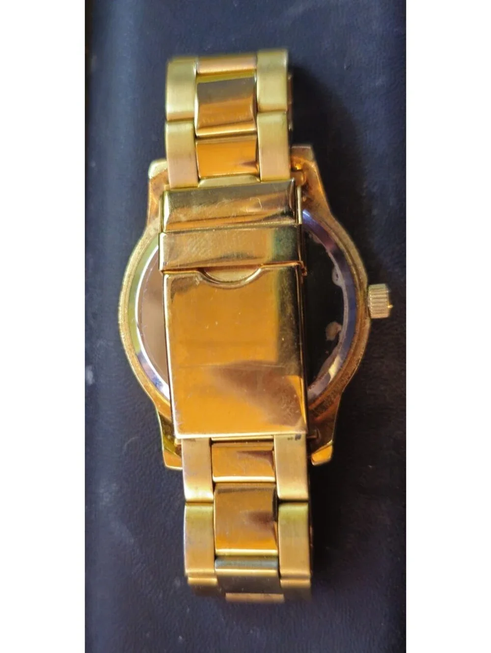 Disney Adult Size Mickey Mouse Gold-tone Watch eWatchFactory New Battery